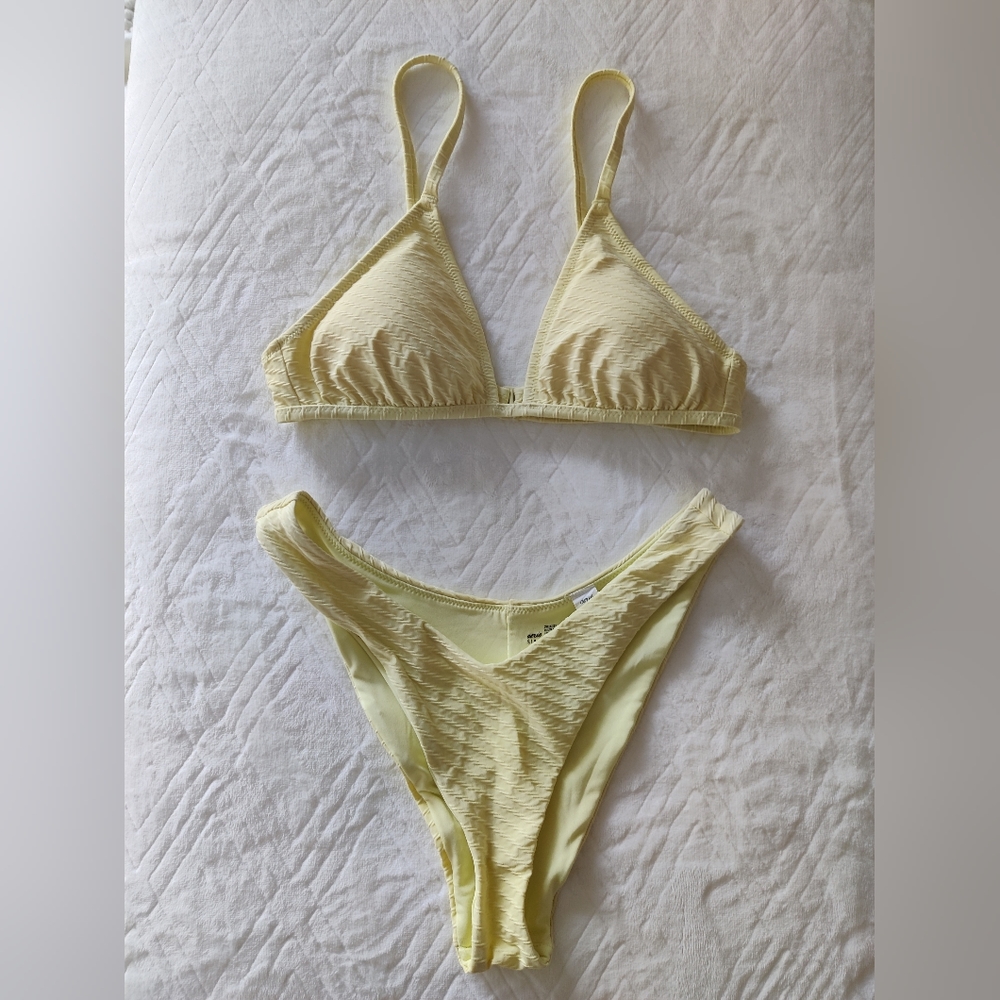 Aerie Lemon Lime Color Bikini